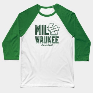 Milwaukee Basketball 2 Baseball T-Shirt